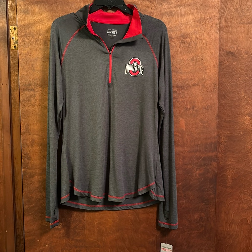 Ohio State lightweight long sleeve pullover with tags